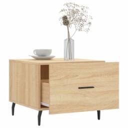 Berkfield Home Coffee Tables 2 pcs Sonoma Oak 50x50x40 cm Engineered Wood in Brown - Size: 50 x 50 x 40 cm - thumbnail 4