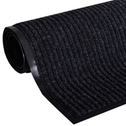 Berkfield Home Door Mat Black 117x220 cm PVC - thumbnail 2