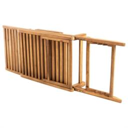 Berkfield Home Sun Lounger Solid Teak Wood in Brown