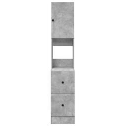Berkfield Home Kitchen Cabinet Concrete Grey 35x50x180 cm Engineered Wood - Size: 35 x 50 x 180 cm - thumbnail 6