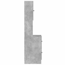 Berkfield Home Kitchen Cabinet Concrete Grey 35x50x180 cm Engineered Wood - Size: 35 x 50 x 180 cm - thumbnail 7