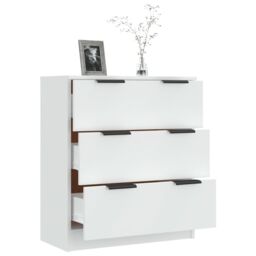 Berkfield Home Sideboard White 60x30x70 cm Engineered Wood - Size: 60 x 30 x 70 cm - thumbnail 4