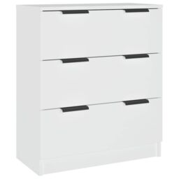 Berkfield Home Sideboard White 60x30x70 cm Engineered Wood - Size: 60 x 30 x 70 cm - thumbnail 2