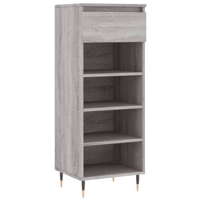 Berkfield Home Shoe Cabinet Grey Sonoma 40x36x105 cm Engineered Wood - Size: 40 x 36 x 105 cm - image 1