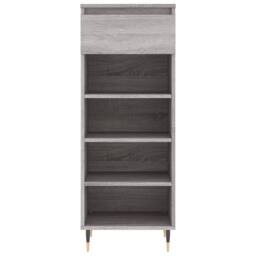 Berkfield Home Shoe Cabinet Grey Sonoma 40x36x105 cm Engineered Wood - Size: 40 x 36 x 105 cm - thumbnail 5