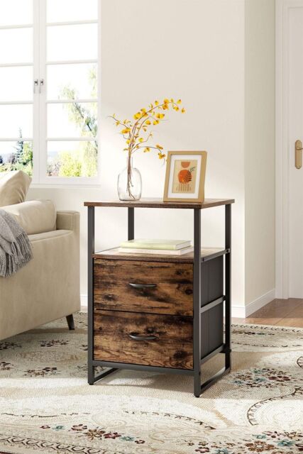 H&O Direct 3-Tiers Medieval-Inspired Wooden Storage Cabinet with Shelf in Brown - image 1