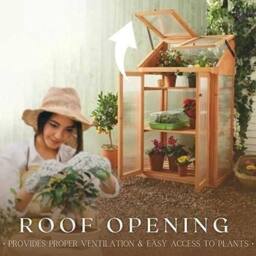Marco Paul Mini Cold Frame Greenhouse in Beige - thumbnail 5