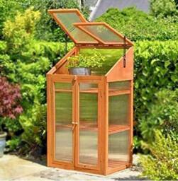 Marco Paul Mini Cold Frame Greenhouse in Beige
