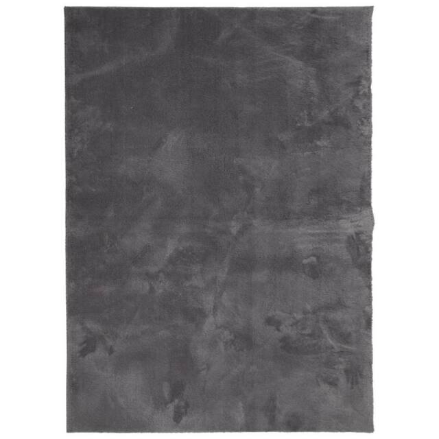 Berkfield Home Rug Short Pile Soft & Washable Anthracite 140x200 cm in Dark Grey - Size: 100 cm diameter - image 1
