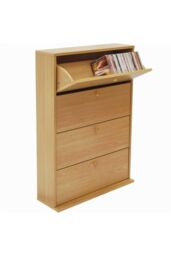 Cd 200  200 Cd Storage Cupboard Tilting 4 Drawer  Beech