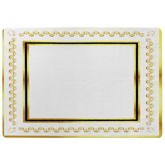 Benjamin Tate Design Ancient Egyptian Gold Border Rug in Natural - Size: Large - image 1