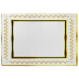 Benjamin Tate Design Ancient Egyptian Gold Border Rug in Natural - Size: Large - thumbnail 1