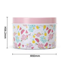 Care Bears Cheer Bear Pineapple & Coconut Scented Printed Tin Candle in Pink - Size: Small - thumbnail 4