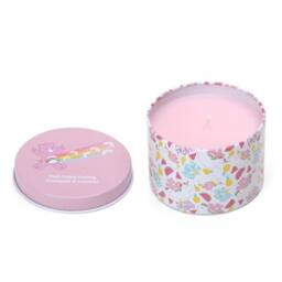 Care Bears Cheer Bear Pineapple & Coconut Scented Printed Tin Candle in Pink - Size: Small - thumbnail 1