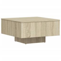 Berkfield Home Coffee Table Sonoma Oak 60x60x31.5 cm Engineered Wood in Light Brown - thumbnail 8