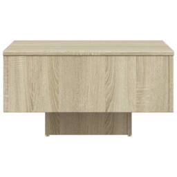 Berkfield Home Coffee Table Sonoma Oak 60x60x31.5 cm Engineered Wood in Light Brown - thumbnail 6