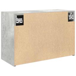 Berkfield Home Bathroom Wall Cabinet Concrete Grey 60x25x40 cm Engineered Wood - Size: 60 x 25 x 40 cm - thumbnail 8