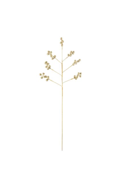 VFM e-Store Glitter Berry Pick Christmas Decoration Ornament X 1 73cm Gold - image 1