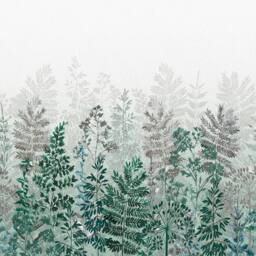 Superfresco Easy Leaf Silhouette Emerald Print To Order 3m x 2.8m Mural in Green - thumbnail 2