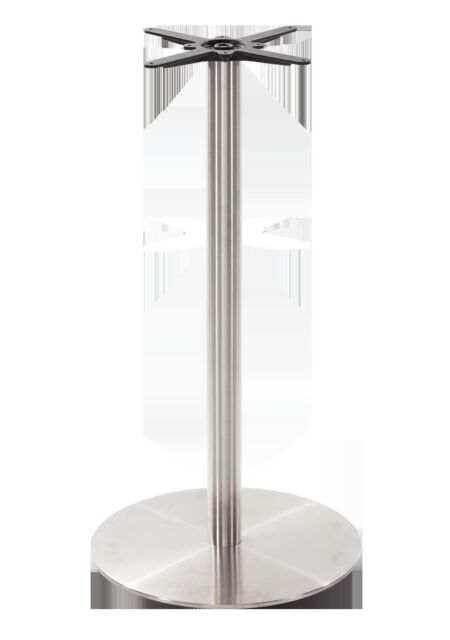 netfurniture Round stainless steel table base - Large 1050 mm in Silver
