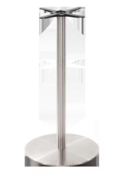 netfurniture Round stainless steel table base - Large 1050 mm in Silver