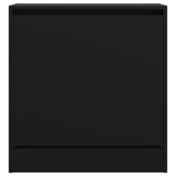 Berkfield Home Shoe Cabinet Black 60x34x63.5 cm Engineered Wood - thumbnail 5
