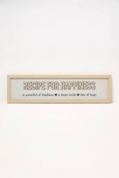Homescapes Recipes Wall Art, 13 x 52cm, Set of 4 in Beige - Size: 13 x 52 cm - thumbnail 5