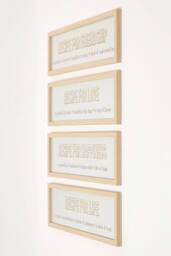 Homescapes Recipes Wall Art, 13 x 52cm, Set of 4 in Beige - Size: 13 x 52 cm - thumbnail 7