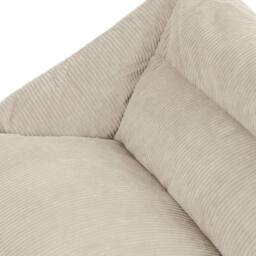 icon Bean Bag Sofa & Footstool Bundle, Jumbo Corduroy in Stone - Size: Medium - thumbnail 5