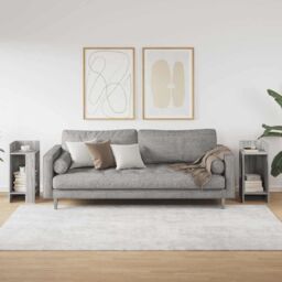 Berkfield Home Side Tables 2 pcs with Shelf Grey Sonoma 25.5x27x60 cm - thumbnail 3