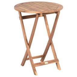 Wyld and Coco 3-Piece Folding Bistro Set - Solid Acacia Wood Brown - thumbnail 3