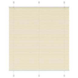Berkfield Home Pleated Blind Cream 115x100 cm Fabric Width 114.4 cm Polyester - thumbnail 2