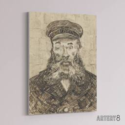 "Artery8 Sketch Portrait Joseph Roulin Van Gogh Vintage Canvas Wall Art in Beige - Size: W18"" x H24""" - thumbnail 2