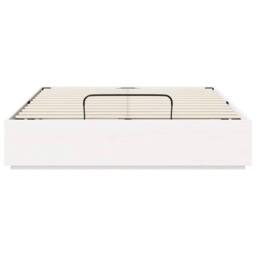 Berkfield Home Ottoman Bed Frame with Storage White 150 x 200 cm - thumbnail 7