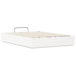 Berkfield Home Ottoman Bed Frame with Storage White 150 x 200 cm - thumbnail 9