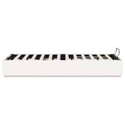 Berkfield Home Ottoman Bed Frame with Storage White 150 x 200 cm - thumbnail 8