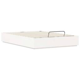 Berkfield Home Ottoman Bed Frame with Storage White 150 x 200 cm - thumbnail 6