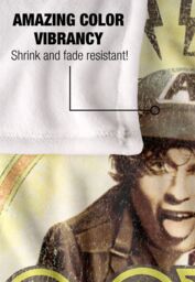 AC/DC ACDC High Voltage Tie Dye Silky Touch Super Soft Throw Blanket 152 X 127 cm in White - thumbnail 4