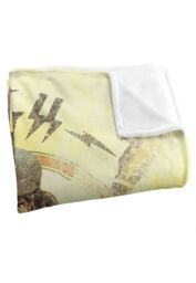 AC/DC ACDC High Voltage Tie Dye Silky Touch Super Soft Throw Blanket 152 X 127 cm in White - thumbnail 3