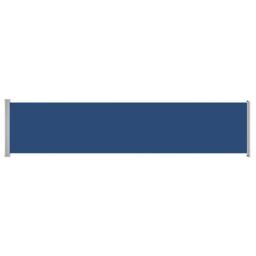 Berkfield Home Patio Retractable Side Awning 140x600 cm Blue - thumbnail 2