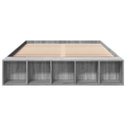 Berkfield Home Bed Frame without Mattress Grey Sonoma 140x200 cm - thumbnail 4