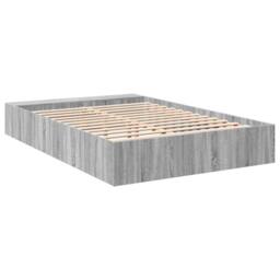 Berkfield Home Bed Frame without Mattress Grey Sonoma 140x200 cm - thumbnail 6
