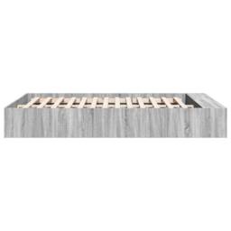 Berkfield Home Bed Frame without Mattress Grey Sonoma 140x200 cm - thumbnail 5