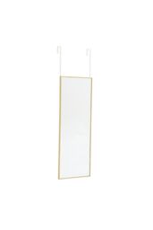 Living and Home 28cm W x 78cm H Gold Metal Frame Wall Mounted Door Mirror - Size: 28 cm W x 78 cm H - thumbnail 4