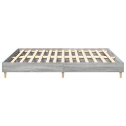 Berkfield Home Bed Frame No Mattress Grey Sonoma 200x200 cm Engineered Wood - thumbnail 6