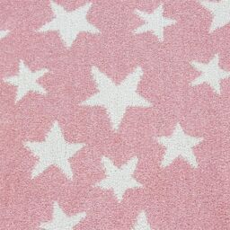 Bravich LTD Kids Stars Circle Rug - Bambi in Pink - Size: 120 cm diameter - thumbnail 1