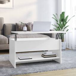 Berkfield Home Coffee Table High Gloss White 80x50x40 cm Engineered Wood - Size: 80 x 50 x 40 cm