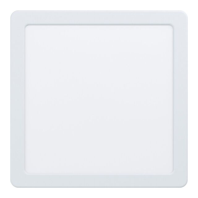 Loops Wall / Ceiling Flush Downlight 216mm White Square Spotlight 16.5W 4000K LED - image 1