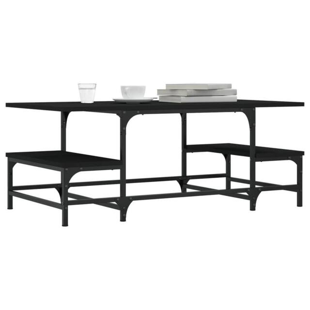 Berkfield Home Decorative Coffee Table Black 100x50.5x40 cm Engineered Wood - image 1