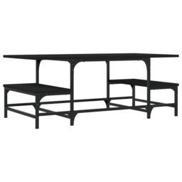 Berkfield Home Decorative Coffee Table Black 100x50.5x40 cm Engineered Wood - thumbnail 3